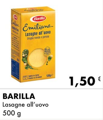 Iper Tosano Barilla Lasagne all'uovo 500 g offerta