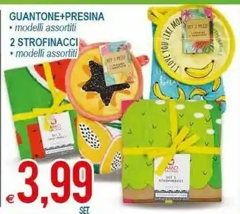MD Discount Guantone + Presina / 2 Strofinacci offerta