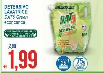 MD Discount Dat5 Detersivo Lavatrice Green Ecoricarica offerta