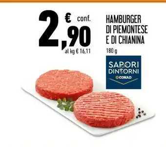 Conad Superstore Conad Sapori & Dintorni Hamburger Di Piemontese E Di Chianina offerta