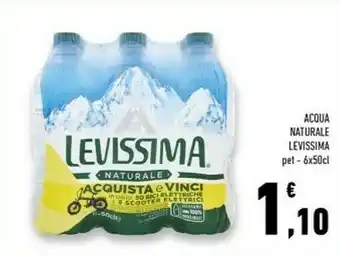 Conad Superstore Levissima Acqua Naturale 500 G(ml) offerta
