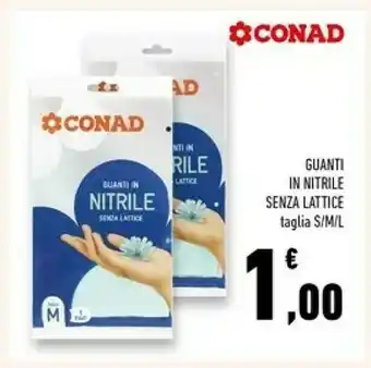 Conad Superstore Conad Guanti In Nitrile Senza Lattice offerta