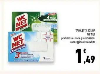 Conad Superstore Wc net M74538 Detersivo Per Bagno E WC Blocco Deodorante Solido Clip Sul Bordo offerta