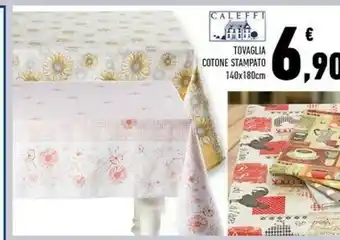 Conad Superstore Caleffi Tovaglia Cotone Stampato offerta