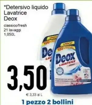 Conad Superstore Deox Detersivo Liquido Lavatrice offerta