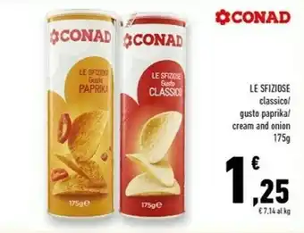 Conad Superstore Conad - Patatine Le Sfiziose Gusto Classico 175 G(ml) offerta