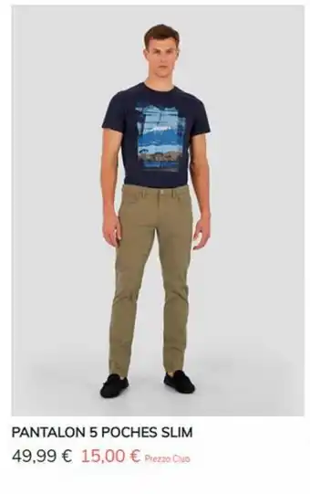 Pantaloni 5 poches slim