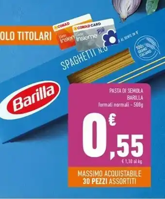 Conad Superstore Barilla Spaghetti N.5 500 G(ml) offerta