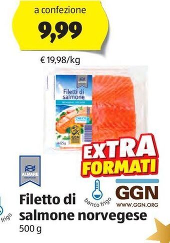 ALDI Filetto di salmone norvegese offerta