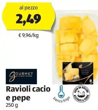 ALDI Ravioli cacio a pepe offerta