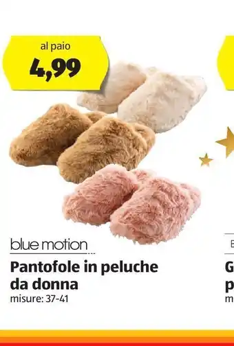 ALDI Pantofole in peluche da donna offerta