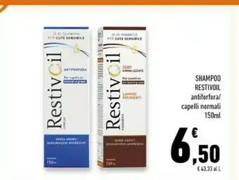 Conad Superstore Restivoil Shampoo Antiforfara / Capelli Normali 150 Ml offerta