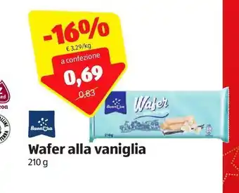 ALDI Wafer alla vaniglia offerta