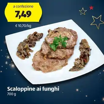ALDI Scaloppine ai funghi offerta