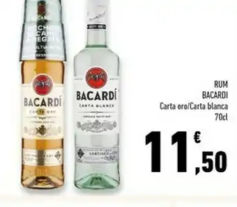 Conad Superstore Bacardi BACARDÍ Carta Oro 0,7 L Gold Rum offerta