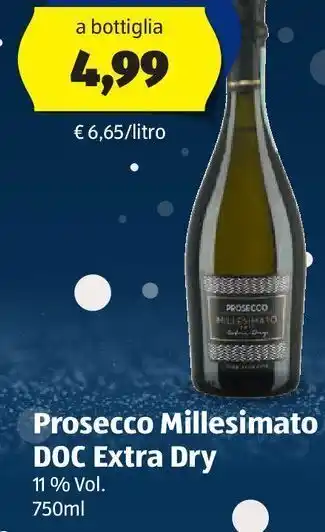 ALDI Prosecco millesimato doc extra dry offerta