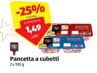 ALDI Pancetta a cubetti offerta