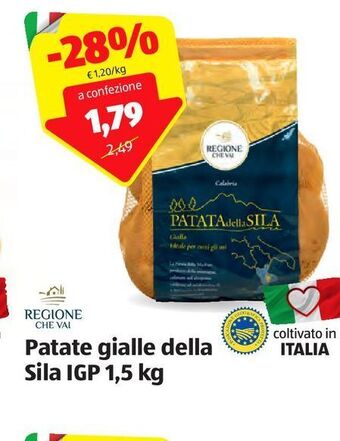 ALDI Patate gialle della sila igp 1,5 kg offerta