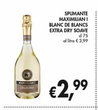 Supermercato Coal Spumante maximiliam i bianc de blancs extra dry soave offerta