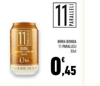 Conad Superstore 11 Paralleli Birra Bionda offerta