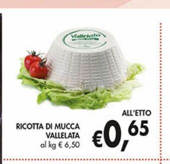 Supermercato Coal Ricotta di mucca vallelata offerta