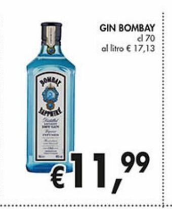 Supermercato Coal Gin bombay cl 70 offerta