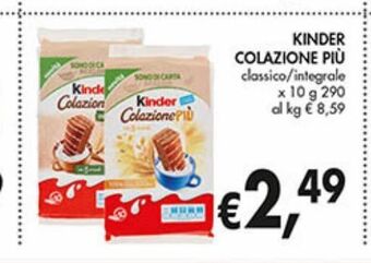 Coal City Kinder colazione piu offerta