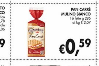 Supermercato Coal Pan carrè mulino bianco offerta