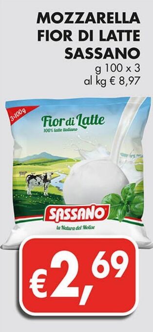 Supermercato Coal Mozzarella fior di latte sassano offerta