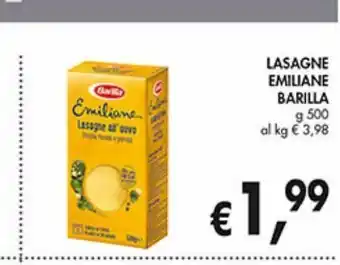 Supermercato Coal Lasagna emiliane barilla g 500 offerta