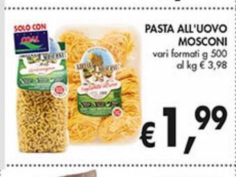 Supermercato Coal Pasta all'uovo mosconi offerta