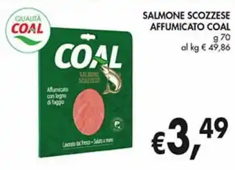 Supermercato Coal Salmone scozzese affumicato coal offerta