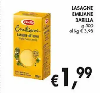 Supermercato Coal Lasagne emiliane barilla offerta