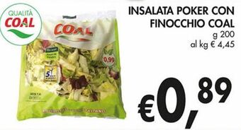 Supermercato Coal Insalata poker con finocchio coal offerta