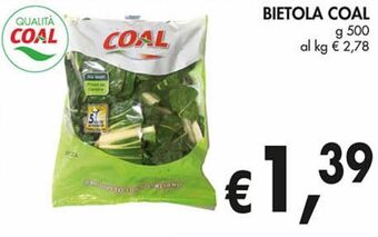 Supermercato Coal Bietola coal offerta