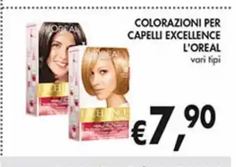 Supermercato Coal Colorazione per caplelli excellence l'oreal offerta