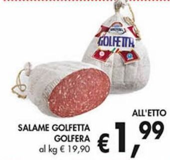 Supermercato Coal Salame golfetta golfera offerta