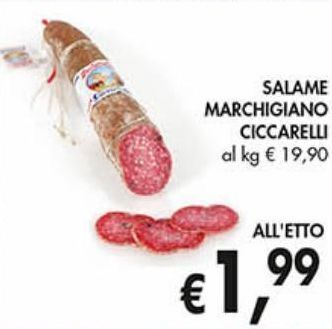 Supermercato Coal Salame marchigiano ciccarelli offerta