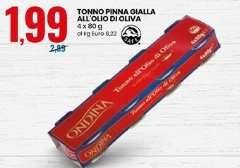 Eurospin Tonno Pinna Gialla All'olio Di Oliva offerta