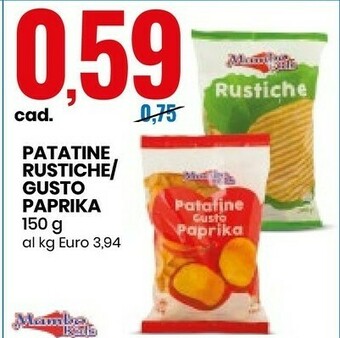 Eurospin Patatine Rustiche offerta