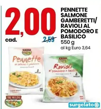 Eurospin Pennette Salmone Gamberetti offerta