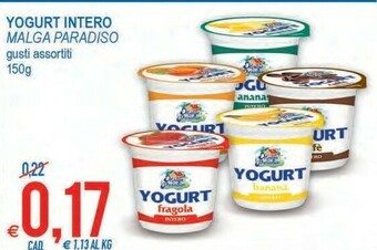 MD Discount Malga Paradiso Yogurt Intero offerta