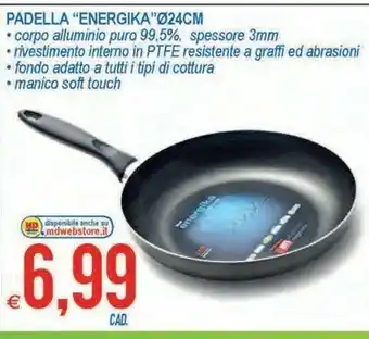 MD Discount Padella Energika 24cm offerta