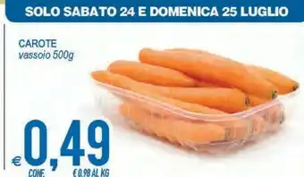 MD Discount Carote Vassoio offerta