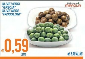 MD Discount Miraglia Olive Verdi Grecia/ Olive Nere Passoloni offerta