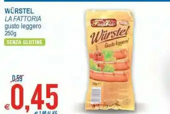 MD Discount La Fattoria Würstel Gusto Leggero 250 G(ml) offerta