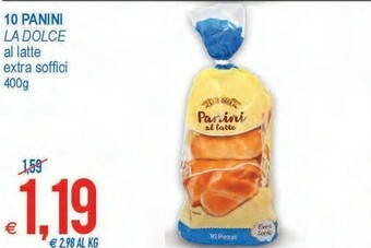 MD Discount La Dolce Panini Al Latte 400 G(ml) offerta