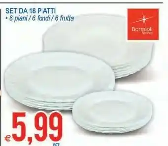 MD Discount Set Da 18 Piatti offerta