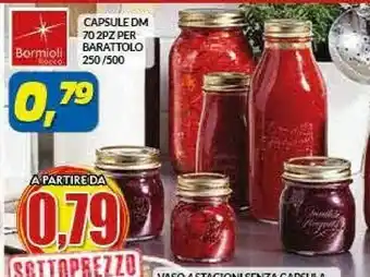 Risparmio Casa Bormioli Rocco Capsule DM 70 2 Pz Per Barattolo offerta