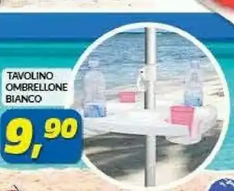 Risparmio Casa Tavolino Ombrellone Bianco offerta